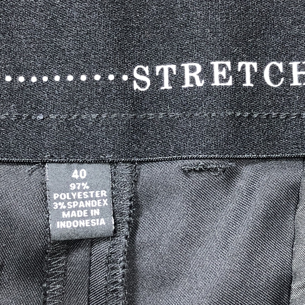 Alfani Shorts Mens Black Size 40 Chino Stretch - Picture 3 of 8